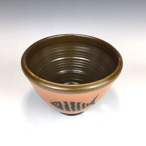 Fish Pottery Bowl by Terry Plasket
